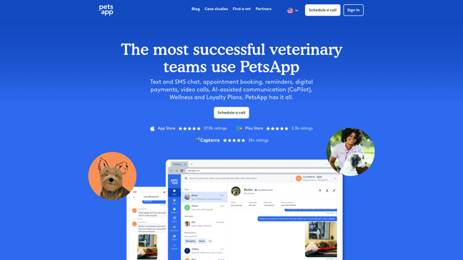 screenshot of PetsApp