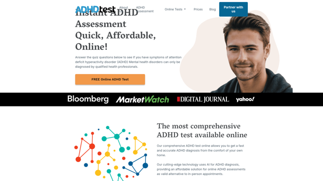 screenshot of AdhdTest