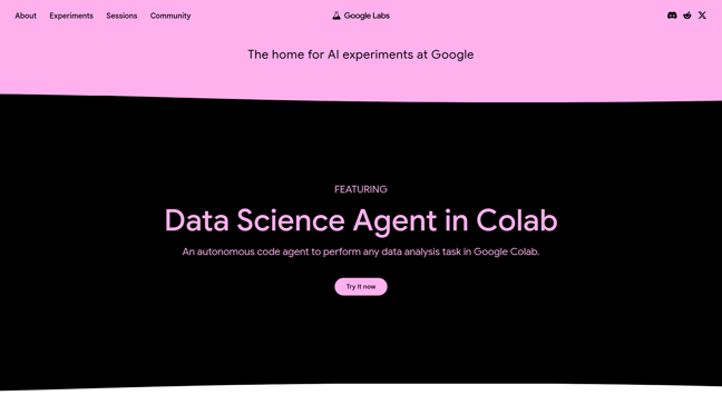 screenshot of Google Labs