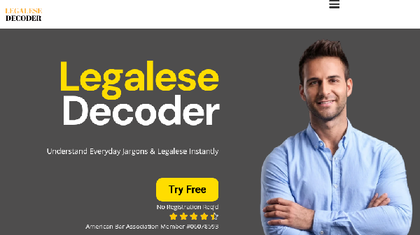 screenshot of Legalese Decoder