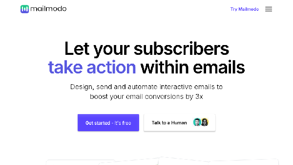 screenshot of Mailmodo