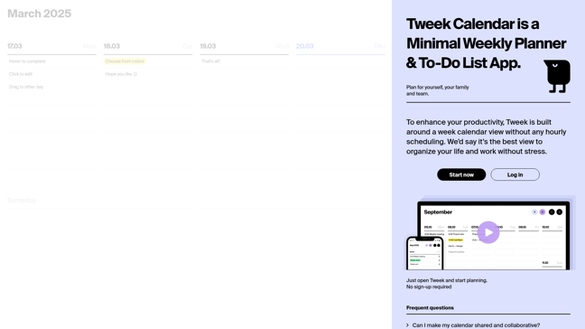 screenshot of Tweek