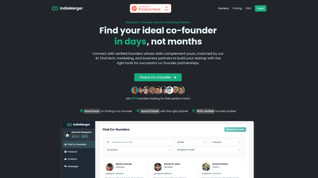 screenshot of IndieMerger