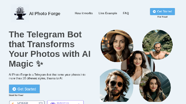 screenshot of AI Photo Forge