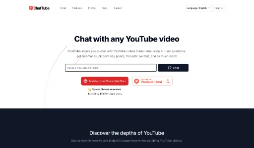 screenshot of ChatTube