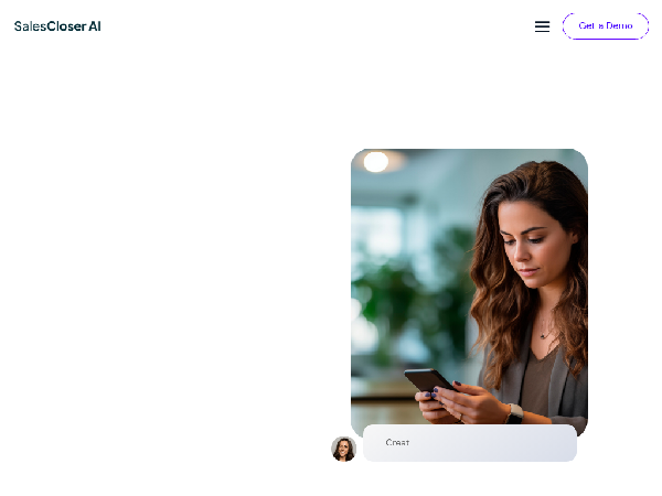 screenshot of SalesCloser AI