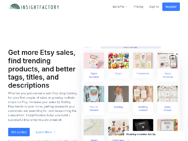 screenshot of InsightFactory