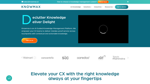 screenshot of Knowmax