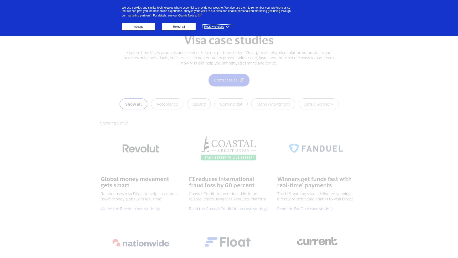 Études de cas Visa