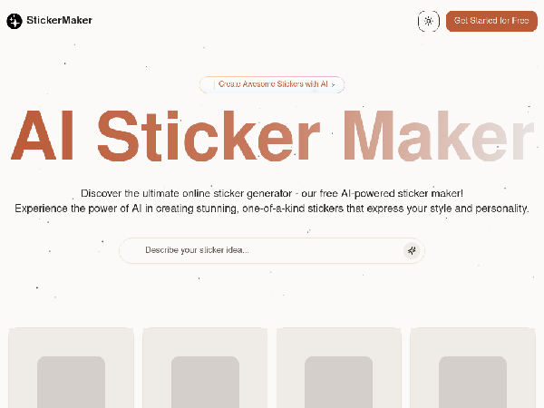 screenshot of StickerMaker