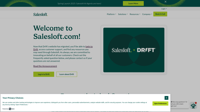 screenshot of Drift