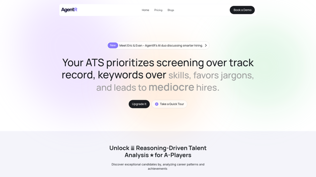 screenshot of AgentR