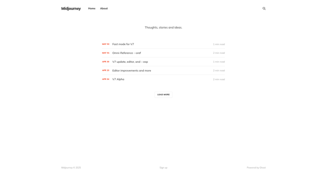 screenshot of Midjourney