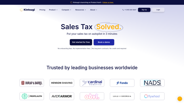 screenshot of Sales Tax Automation