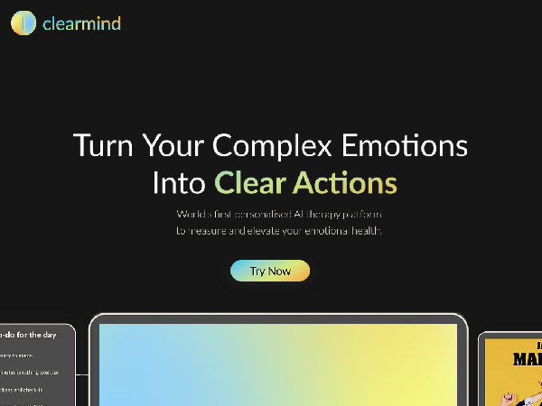 screenshot of ClearMind