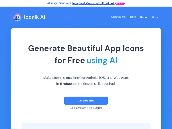 screenshot of Iconik Ai