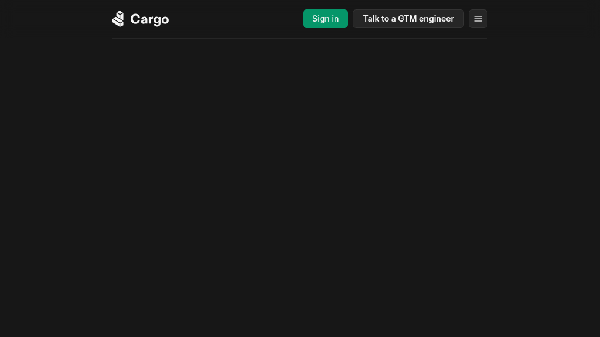 screenshot of Cargo