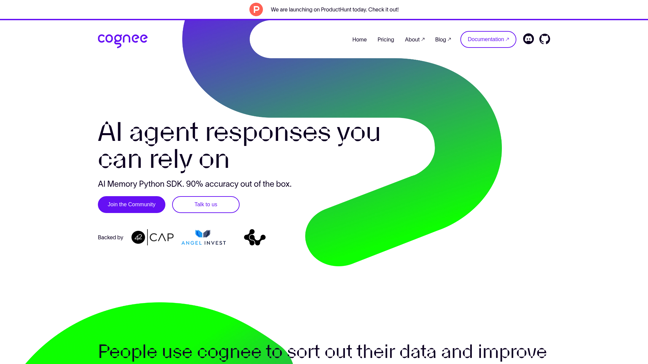 screenshot of Cognee