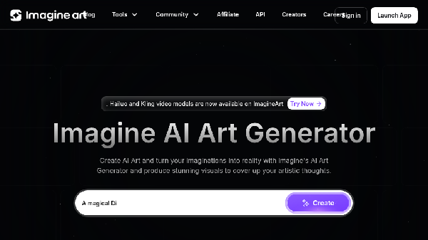 screenshot of ImagineArt