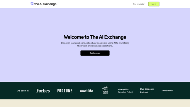 screenshot of The AI Exchange