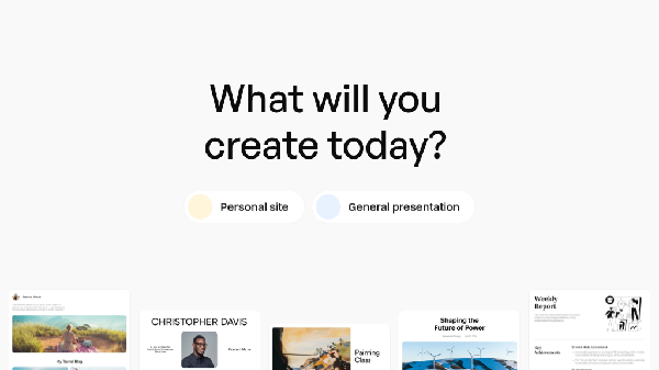 screenshot of Prezo.ai