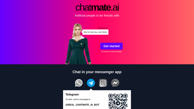 screenshot of Chatmate Ai