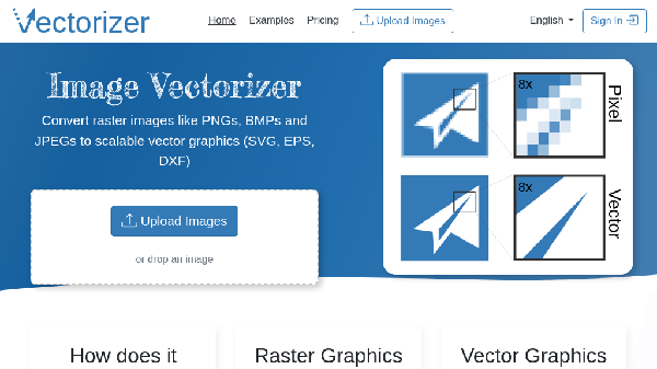 screenshot of Vectorizer