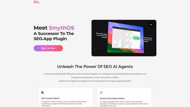 screenshot of SmythOS