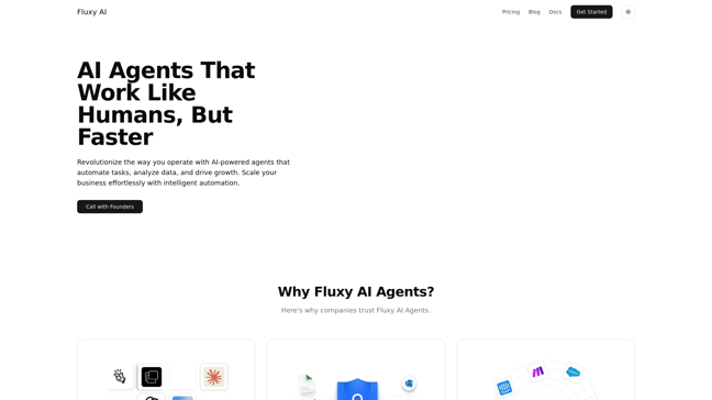 screenshot of Fluxy AI
