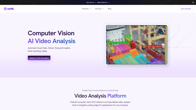 screenshot of Computer Vision Service Ecosystem