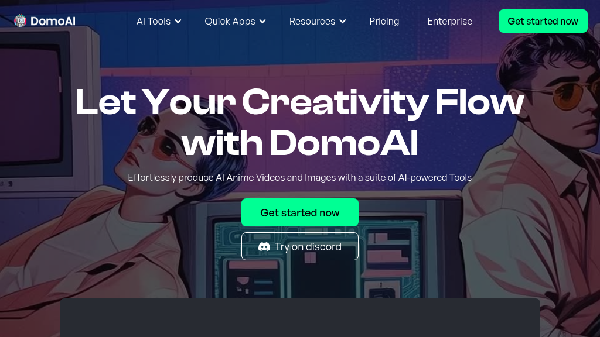 screenshot of DomoAI