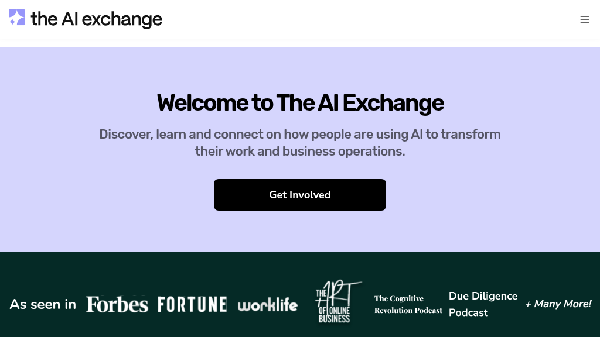 screenshot of The AI Exchange