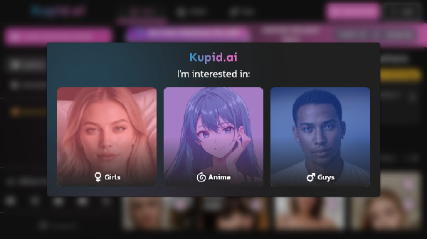 screenshot of KupidAI