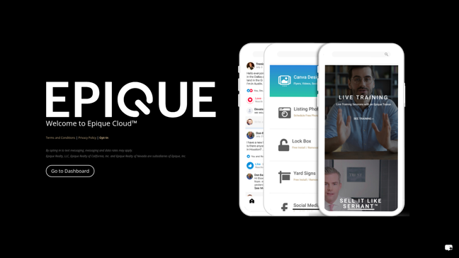 screenshot of Epique Cloud