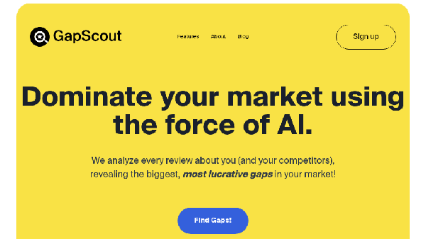 screenshot of GapScout