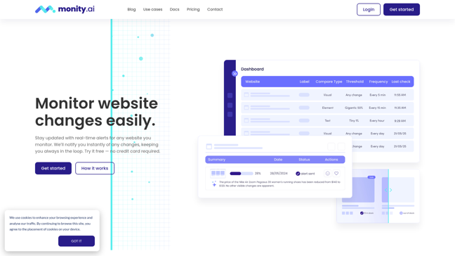 screenshot of Monity