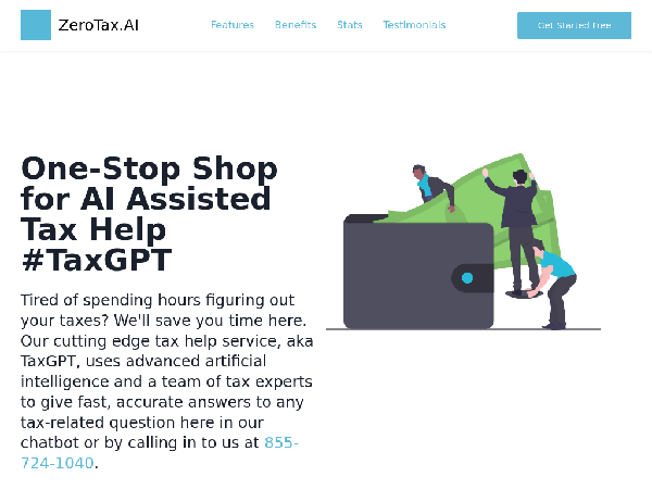 screenshot of ZeroTax.ai