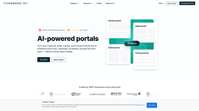 screenshot of FuseBase