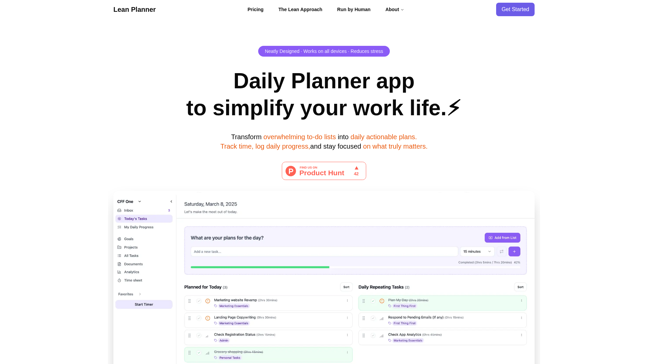 screenshot of leanplanner.app-4IVsFn53s0