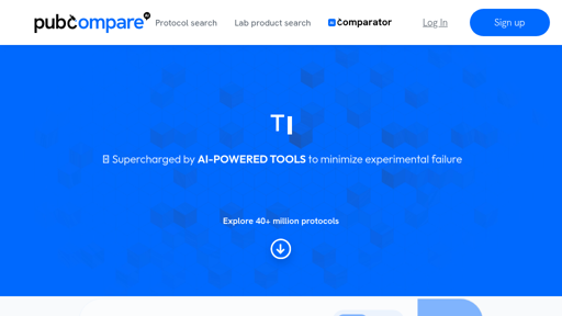 screenshot of PubCompare