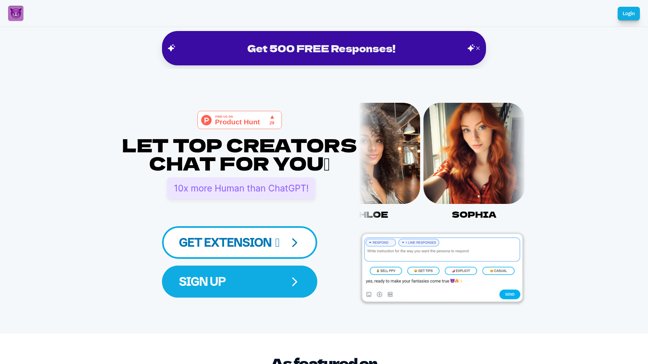 screenshot of ChatPersona