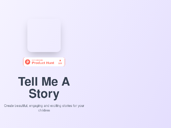 screenshot of TellMeAStoryAI