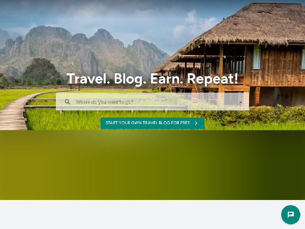 screenshot of TravelFeed