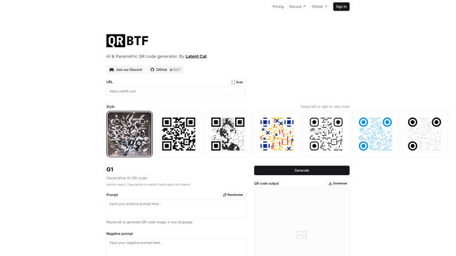 screenshot of Qrbtf