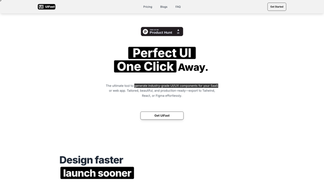 screenshot of UiFast