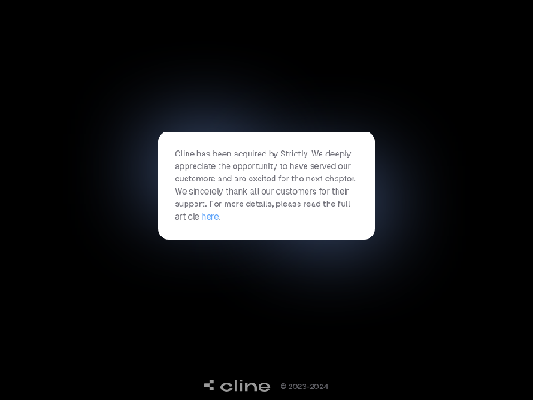 screenshot of Cline