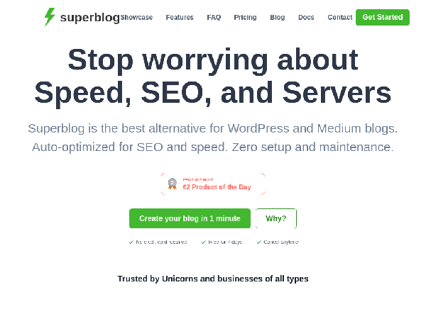 screenshot of Superblog