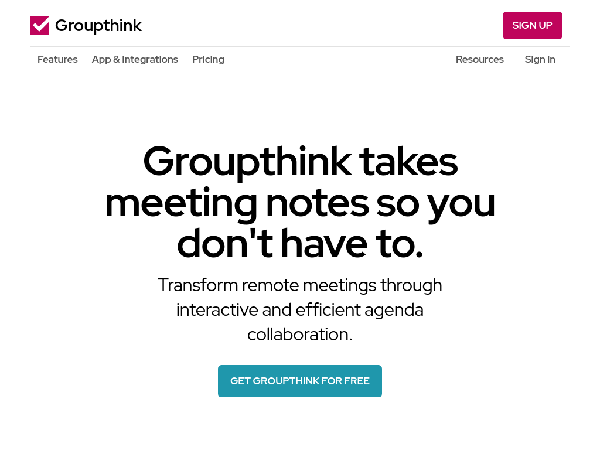 screenshot of Groupthink