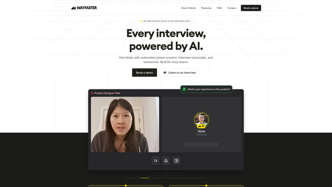 screenshot of Wayfaster