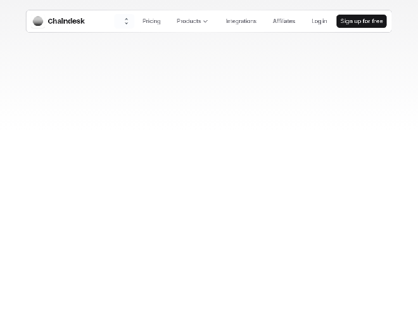 screenshot of Chaindesk